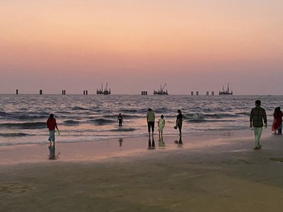 Mumbai beach, April 22 2026